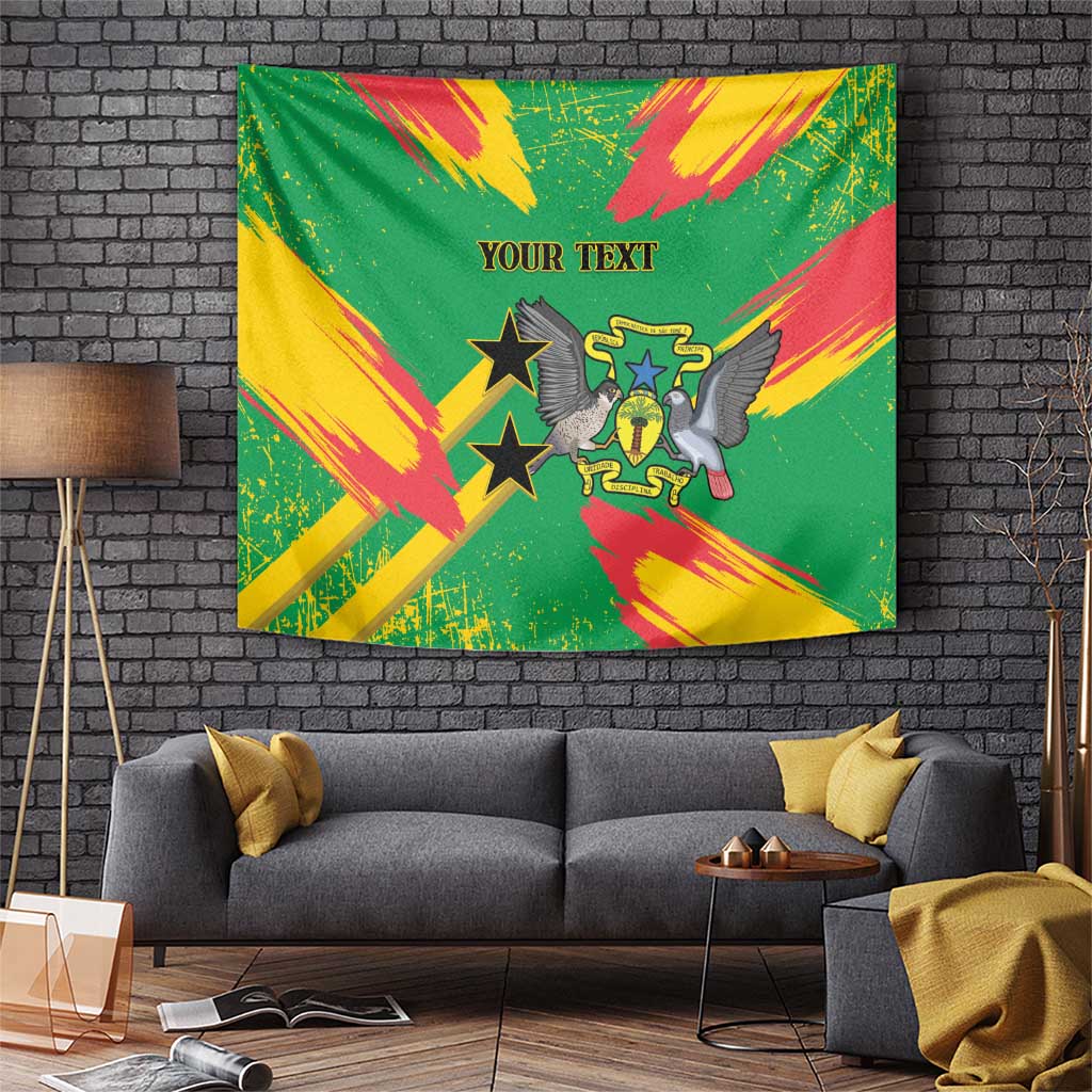 Custom Sao Tome and Principe Football Tapestry Selecao dos Falcoes e Papagaios