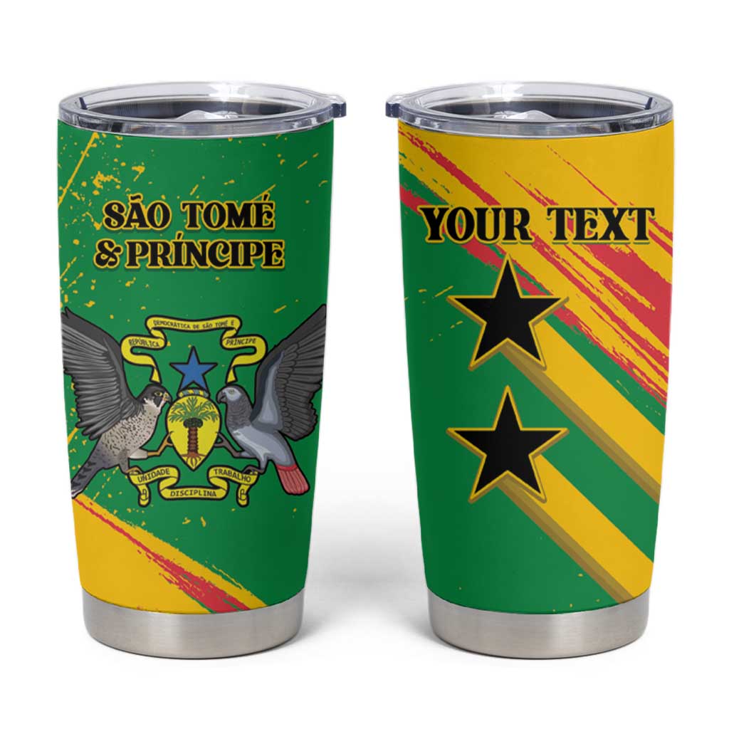 Custom Sao Tome and Principe Football Tumbler Cup Selecao dos Falcoes e Papagaios
