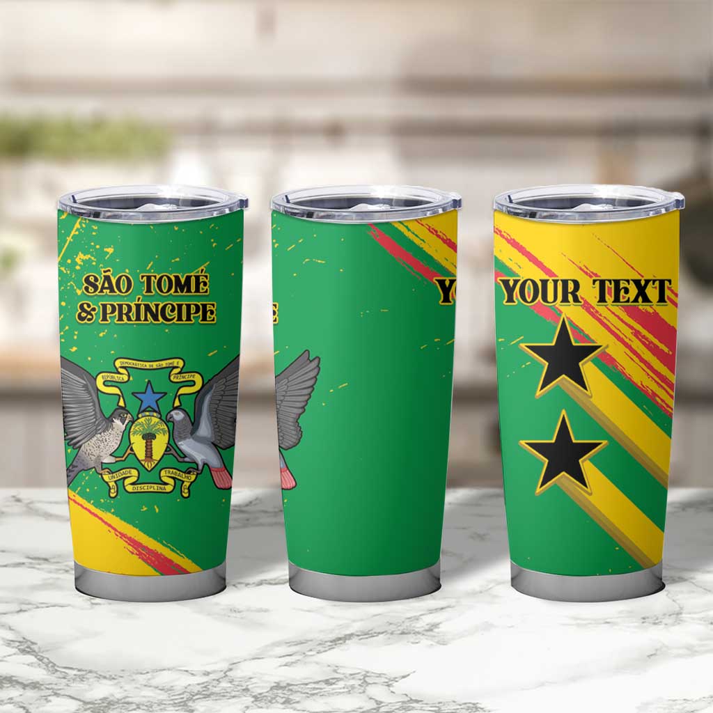 Custom Sao Tome and Principe Football Tumbler Cup Selecao dos Falcoes e Papagaios