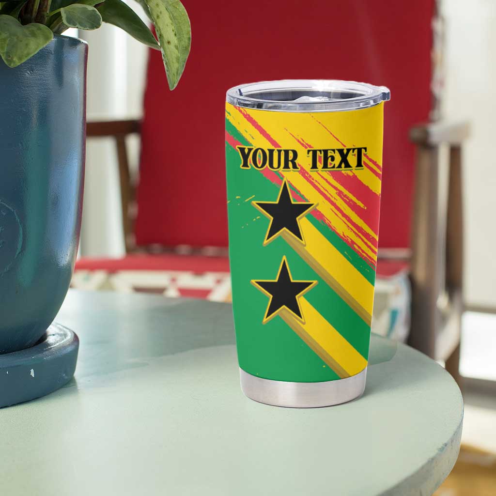 Custom Sao Tome and Principe Football Tumbler Cup Selecao dos Falcoes e Papagaios