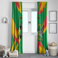 Custom Sao Tome and Principe Football Window Curtain Selecao dos Falcoes e Papagaios
