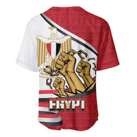 Egypt Revolution Day Baseball Jersey Coat of Arms Egyptian Pattern