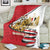 Egypt Revolution Day Blanket Coat of Arms Egyptian Pattern