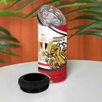 Egypt Revolution Day 4 in 1 Can Cooler Tumbler Coat of Arms Egyptian Pattern