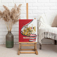 Egypt Revolution Day Canvas Wall Art Coat of Arms Egyptian Pattern