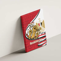 Egypt Revolution Day Canvas Wall Art Coat of Arms Egyptian Pattern