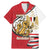 Egypt Revolution Day Family Matching Mermaid Dress and Hawaiian Shirt Coat of Arms Egyptian Pattern