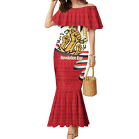 Egypt Revolution Day Family Matching Mermaid Dress and Hawaiian Shirt Coat of Arms Egyptian Pattern