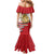 Egypt Revolution Day Family Matching Mermaid Dress and Hawaiian Shirt Coat of Arms Egyptian Pattern