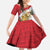 Egypt Revolution Day Family Matching Off The Shoulder Long Sleeve Dress and Hawaiian Shirt Coat of Arms Egyptian Pattern
