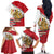 Egypt Revolution Day Family Matching Off The Shoulder Long Sleeve Dress and Hawaiian Shirt Coat of Arms Egyptian Pattern