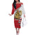 Egypt Revolution Day Family Matching Off The Shoulder Long Sleeve Dress and Hawaiian Shirt Coat of Arms Egyptian Pattern