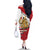 Egypt Revolution Day Family Matching Off The Shoulder Long Sleeve Dress and Hawaiian Shirt Coat of Arms Egyptian Pattern