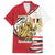 Egypt Revolution Day Family Matching Off Shoulder Maxi Dress and Hawaiian Shirt Coat of Arms Egyptian Pattern