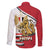 Egypt Revolution Day Family Matching Off Shoulder Maxi Dress and Hawaiian Shirt Coat of Arms Egyptian Pattern