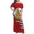 Egypt Revolution Day Family Matching Off Shoulder Maxi Dress and Hawaiian Shirt Coat of Arms Egyptian Pattern