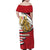 Egypt Revolution Day Family Matching Off Shoulder Maxi Dress and Hawaiian Shirt Coat of Arms Egyptian Pattern
