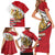 Egypt Revolution Day Family Matching Short Sleeve Bodycon Dress and Hawaiian Shirt Coat of Arms Egyptian Pattern