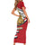 Egypt Revolution Day Family Matching Short Sleeve Bodycon Dress and Hawaiian Shirt Coat of Arms Egyptian Pattern