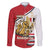 Egypt Revolution Day Family Matching Summer Maxi Dress and Hawaiian Shirt Coat of Arms Egyptian Pattern