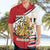 Egypt Revolution Day Hawaiian Shirt Coat of Arms Egyptian Pattern