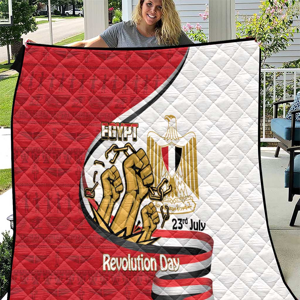 Egypt Revolution Day Quilt Coat of Arms Egyptian Pattern