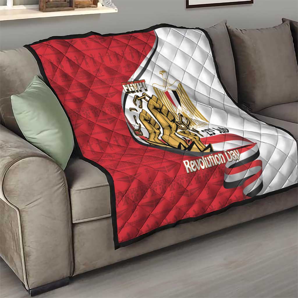 Egypt Revolution Day Quilt Coat of Arms Egyptian Pattern