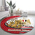 Egypt Revolution Day Round Carpet Coat of Arms Egyptian Pattern