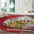 Egypt Revolution Day Round Carpet Coat of Arms Egyptian Pattern