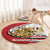 Egypt Revolution Day Round Carpet Coat of Arms Egyptian Pattern