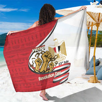 Egypt Revolution Day Sarong Coat of Arms Egyptian Pattern