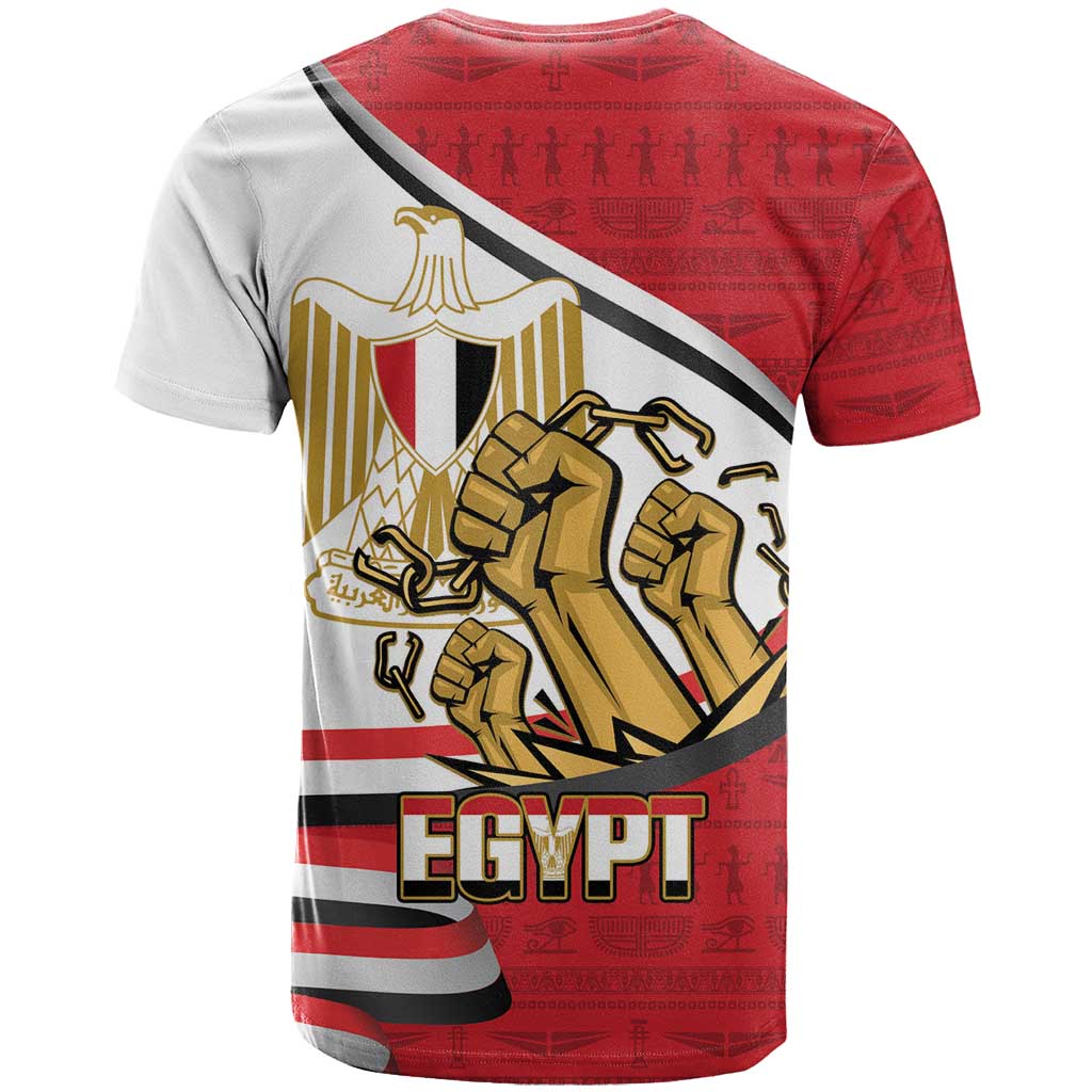Egypt Revolution Day T Shirt Coat of Arms Egyptian Pattern
