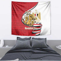 Egypt Revolution Day Tapestry Coat of Arms Egyptian Pattern