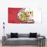 Egypt Revolution Day Tapestry Coat of Arms Egyptian Pattern