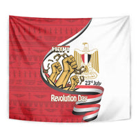Egypt Revolution Day Tapestry Coat of Arms Egyptian Pattern
