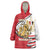 Egypt Revolution Day Wearable Blanket Hoodie Coat of Arms Egyptian Pattern