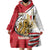 Egypt Revolution Day Wearable Blanket Hoodie Coat of Arms Egyptian Pattern