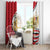 Egypt Revolution Day Window Curtain Coat of Arms Egyptian Pattern