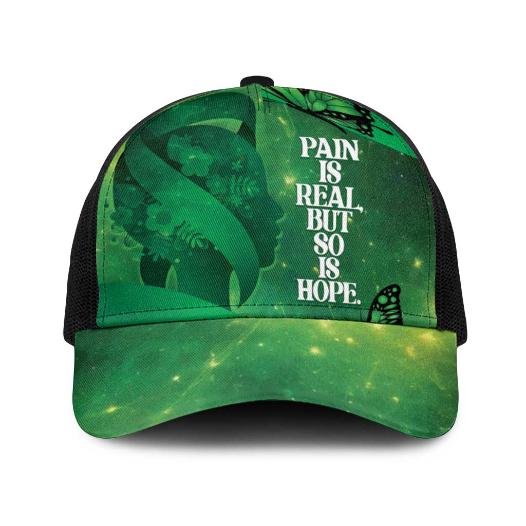 World Mental Health Awareness Month Baseball Net Cap Warriors Brave Strong Galaxy Vibes - Wonder Print Shop