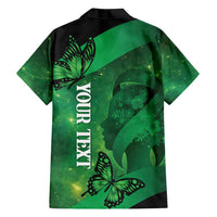 Personalised World Mental Health Awareness Month Family Matching Long Sleeve Bodycon Dress and Hawaiian Shirt Warriors Brave Strong Galaxy Vibes
