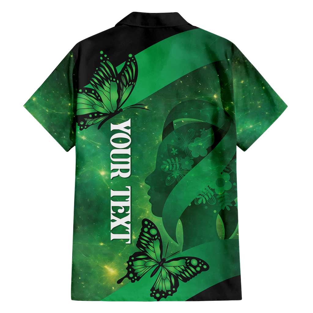 Personalised World Mental Health Awareness Month Family Matching Off Shoulder Maxi Dress and Hawaiian Shirt Warriors Brave Strong Galaxy Vibes