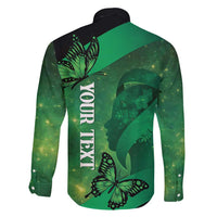 Personalised World Mental Health Awareness Month Family Matching Short Sleeve Bodycon Dress and Hawaiian Shirt Warriors Brave Strong Galaxy Vibes