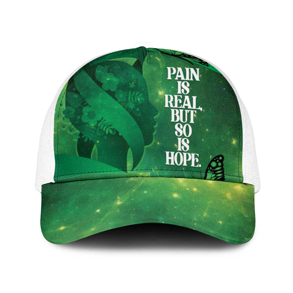 World Mental Health Awareness Month Mesh Trucker Cap Warriors Brave Strong Galaxy Vibes - Wonder Print Shop