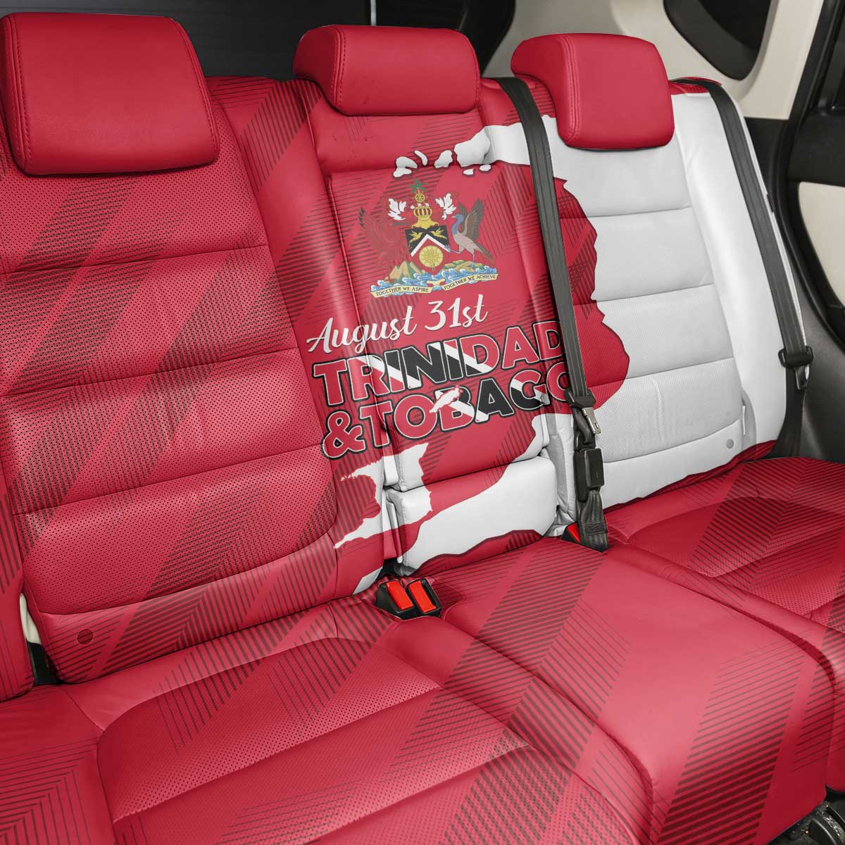 Trinidad and Tobago Independence Day Back Car Seat Cover August 31st Proud - Wonder Print Shop