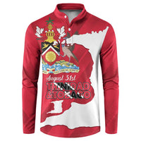 Personalized Trinidad and Tobago Independence Day Button Sweatshirt August 31st Proud - Wonder Print Shop