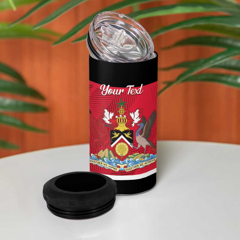 Personalized Trinidad and Tobago Independence Day 4 in 1 Can Cooler Tumbler August 31st Proud - Wonder Print Shop