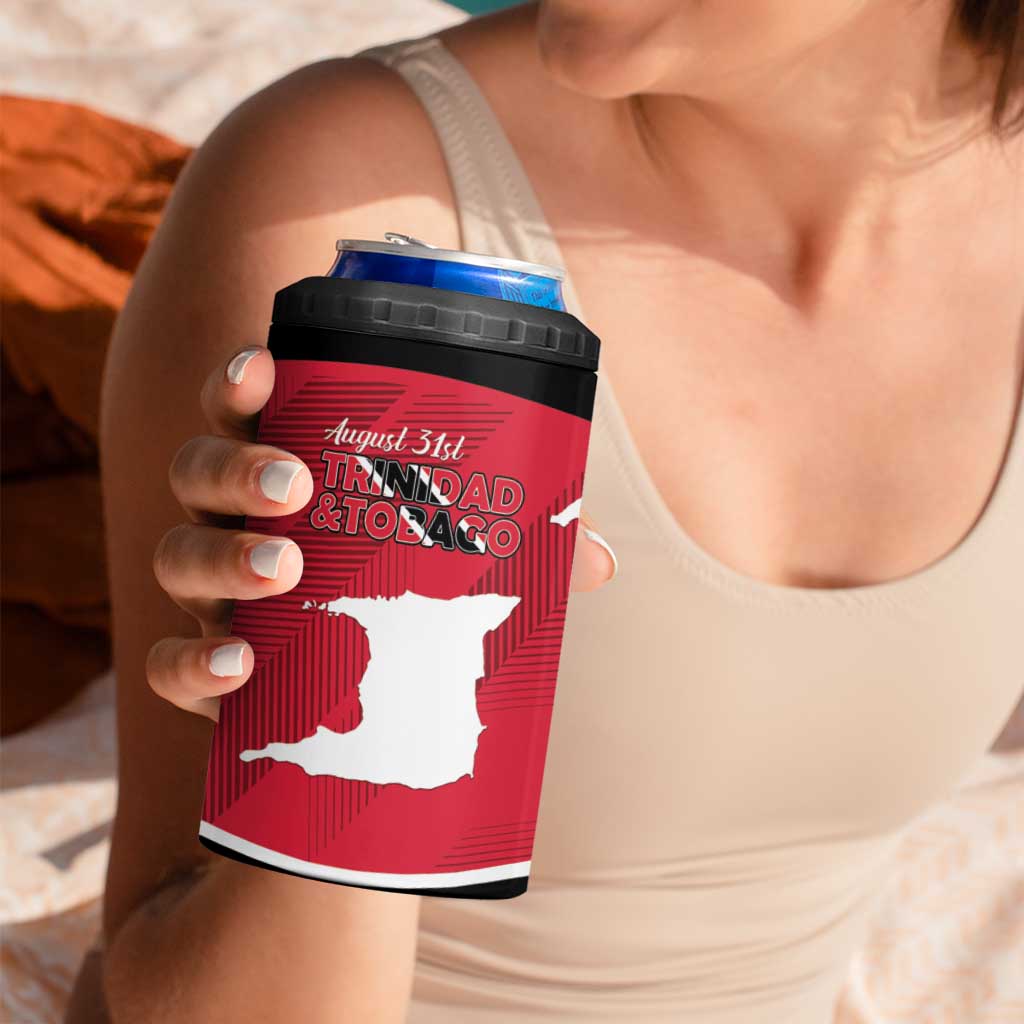 Personalized Trinidad and Tobago Independence Day 4 in 1 Can Cooler Tumbler August 31st Proud - Wonder Print Shop