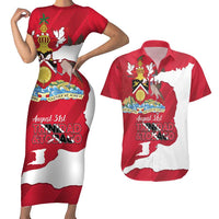 Personalized Trinidad and Tobago Independence Day Couples Matching Short Sleeve Bodycon Dress and Hawaiian Shirt August 31st Proud - Wonder Print Shop