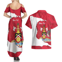 Personalized Trinidad and Tobago Independence Day Couples Matching Summer Maxi Dress and Hawaiian Shirt August 31st Proud - Wonder Print Shop