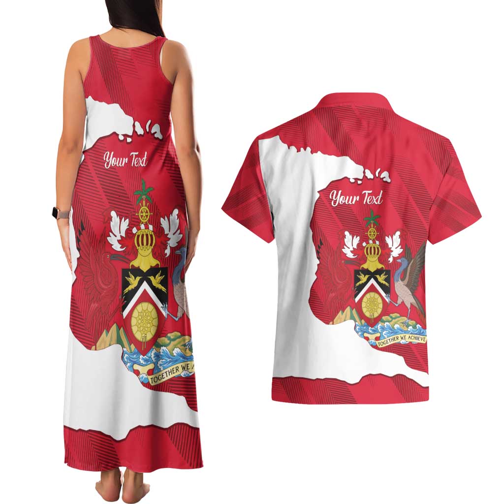 Personalized Trinidad and Tobago Independence Day Couples Matching Tank Maxi Dress and Hawaiian Shirt August 31st Proud - Wonder Print Shop